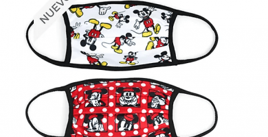 Mascarillas de tela Mickey y Minnie, Disney Store (4 u.)
