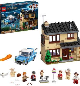 LEGO Harry Potter Número 4 de Privet Drive Set con Ford Anglia, Figura de Dobby y Familia Dursley, Multicolor (75968)