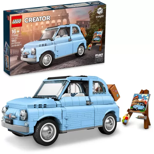 LEGO Creator Expert Fiat 500 Baby Blue Exclusive Limited Edition Collectible Model (77942)