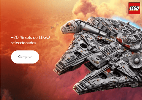 descuentos disney lego store